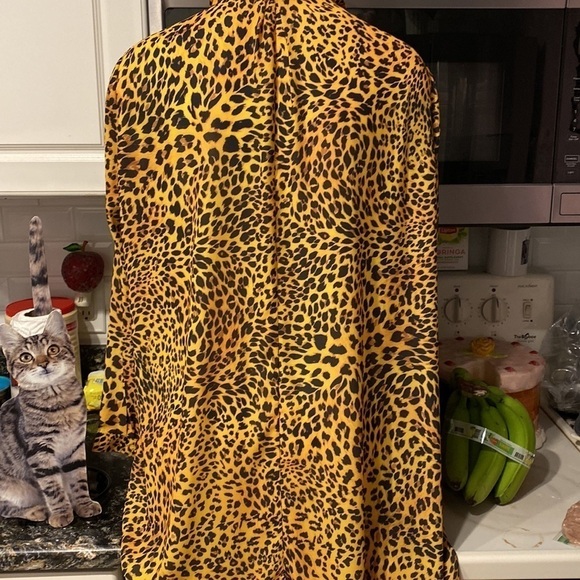 F womens Lena Gabrielle long sleeve 1/2 button up regular shirt top XL - Picture 2 of 3